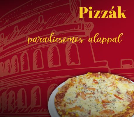 Paradicsomos alapú pizzák